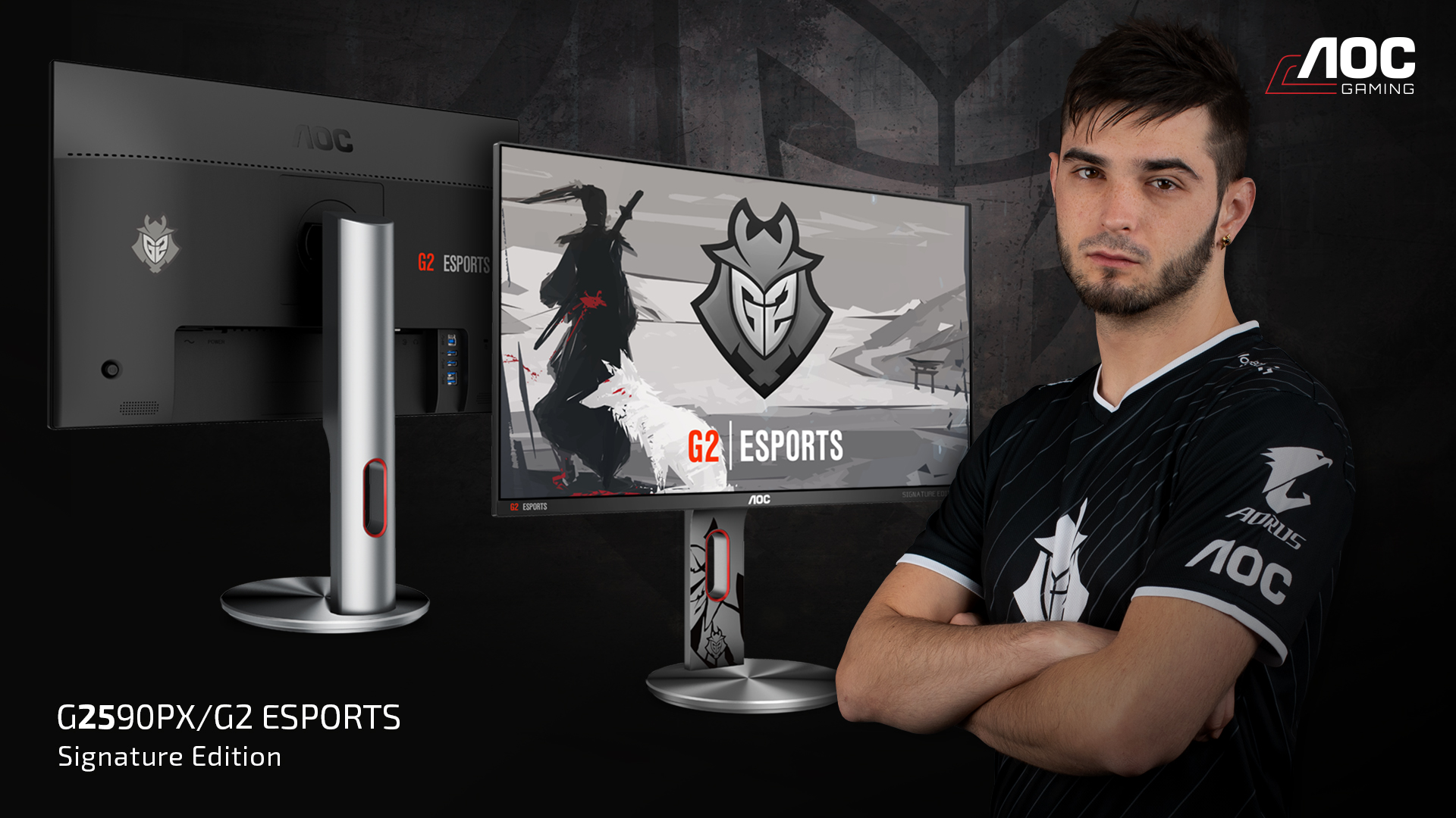 AOC lansează un nou monitor de gaming  în parteneriat cu renumita echipă G2 Esports