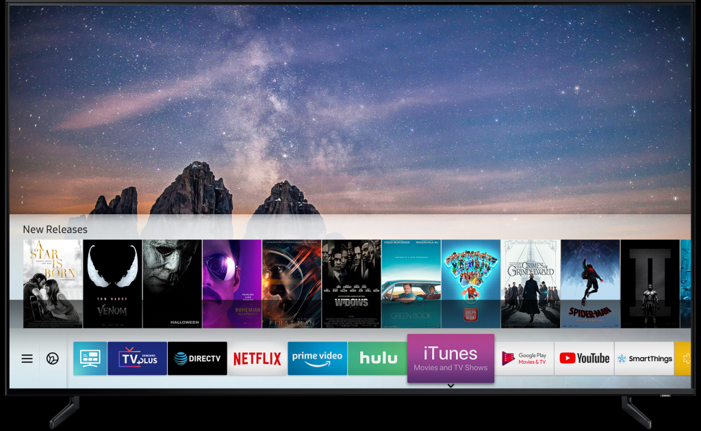 Televizoarele smart Samsung vor integra iTunes Movies & TV Shows, cât și AirPlay 2 începând cu primăvara lui 2019