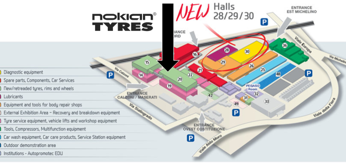 Nokian Tyres te așteaptă la Bologna Trade Fair Center