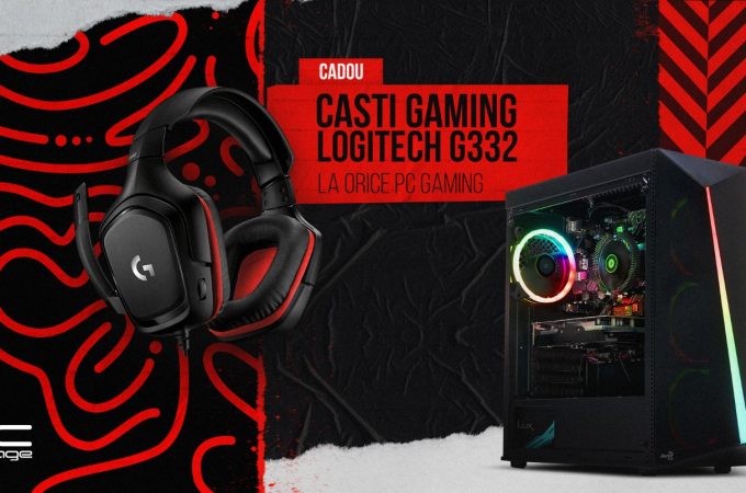 PC Garage oferă cadou o pereche de căști Logitech G332, la orice PC Gaming cumpărat